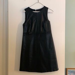Black leather dress silver accent Altar’d State